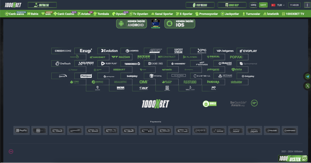 1000xbet altyapısı